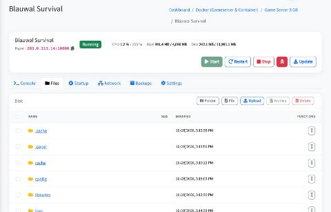 File manager in the browser