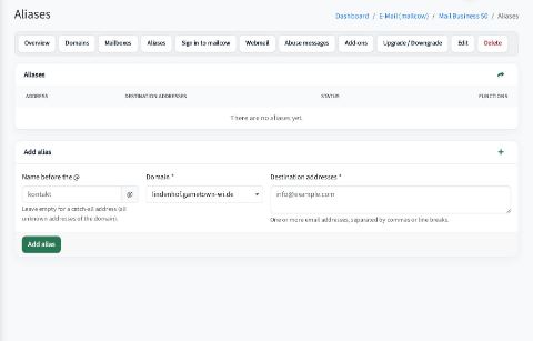 Aliases and forwarding